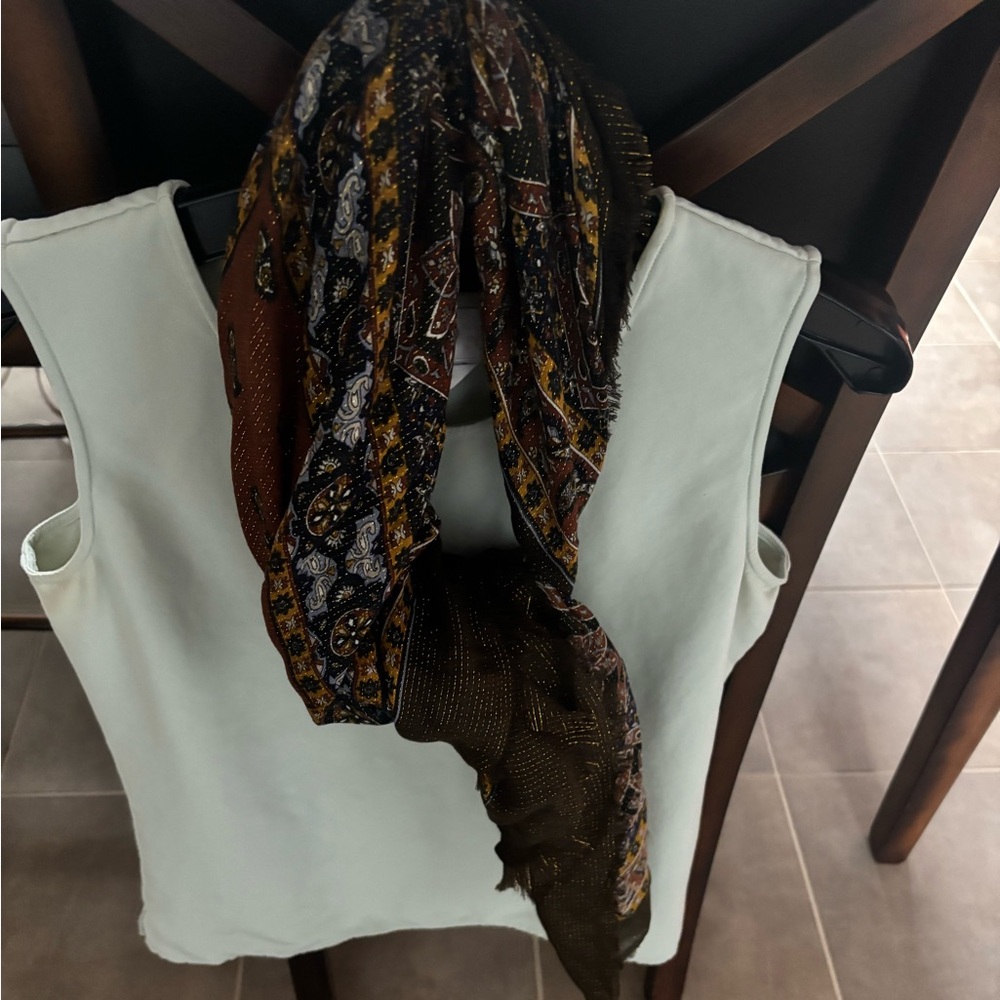 Specially House , Wool Multicolor Patterned Scarf - image 2